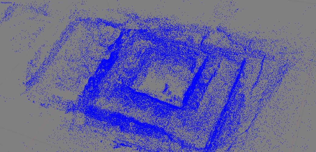 Low density point cloud