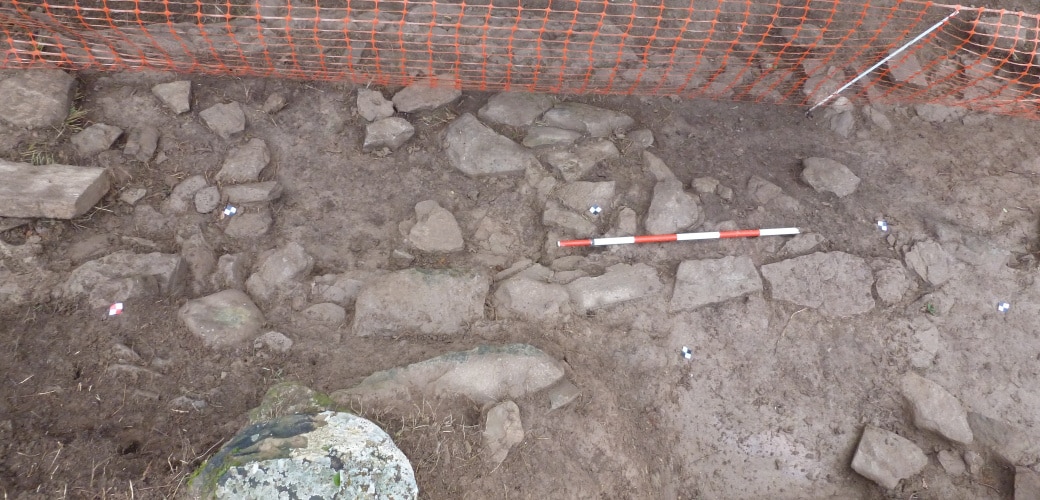 View of the Late Bronze/Early Iron Age structures outside the Late Republican city wall