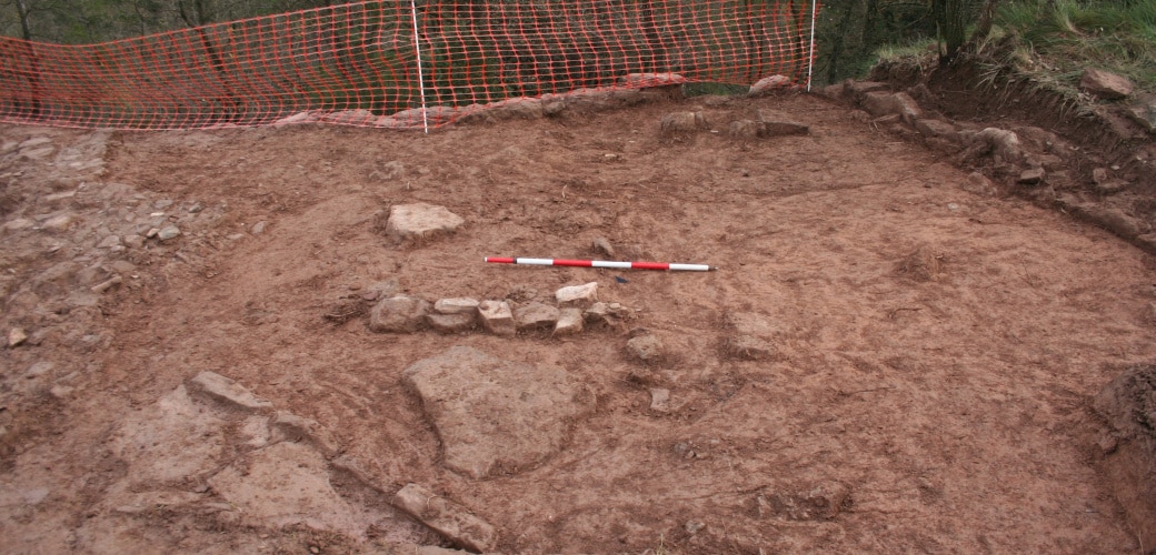 Aspecte de l’extrem oest de les excavacions