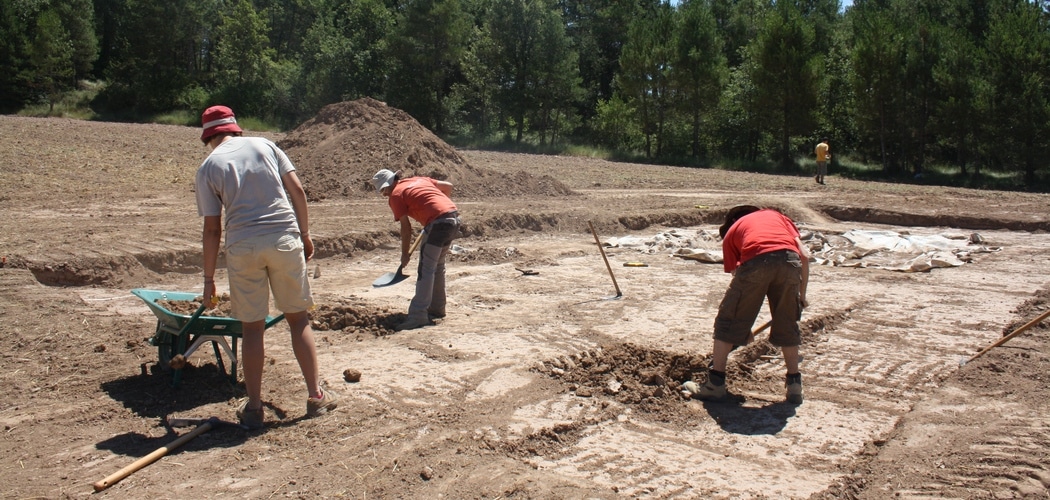 Excavation work in the building